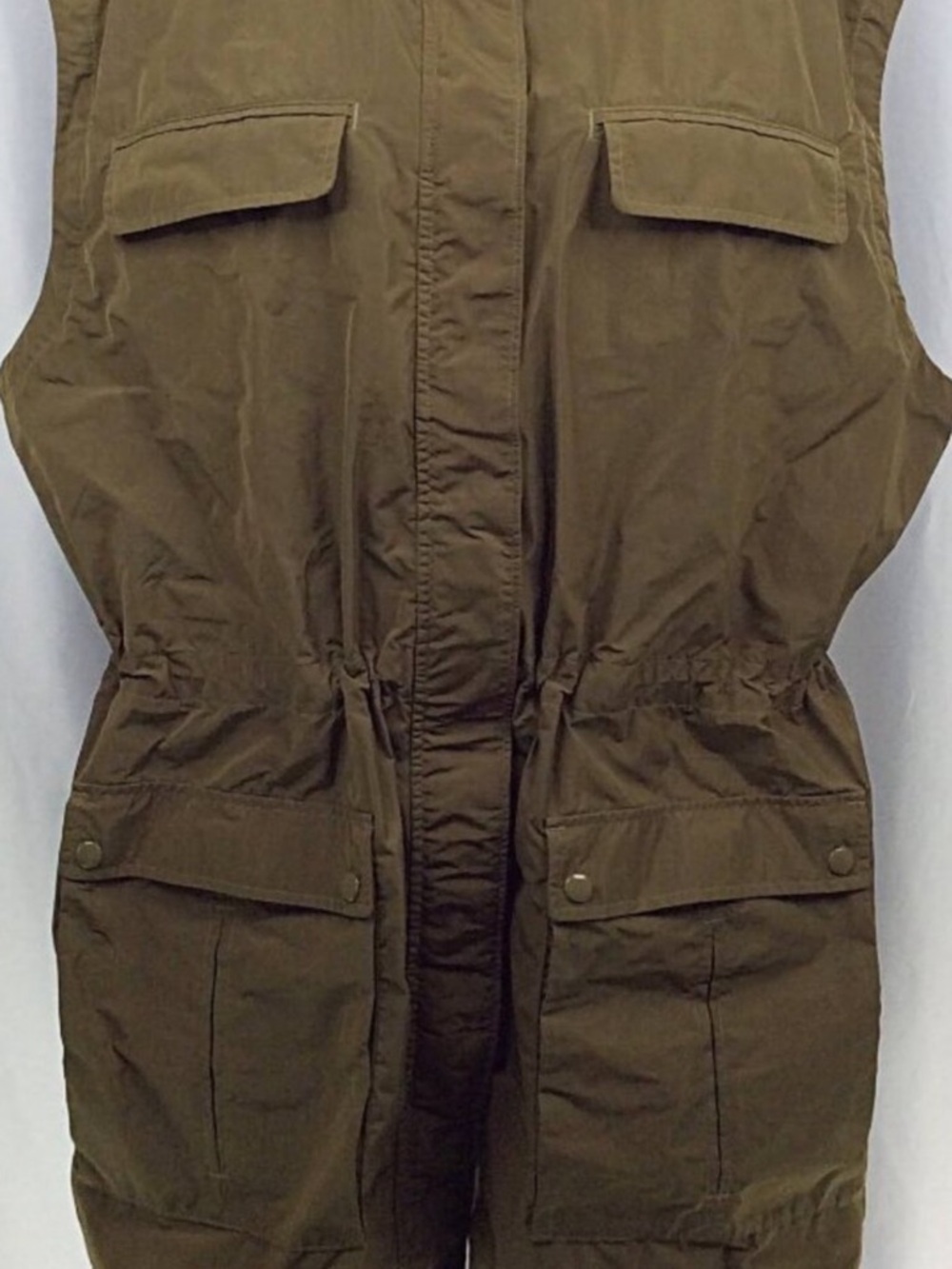 Athleta Olive Green Utility Vest-Womens plus